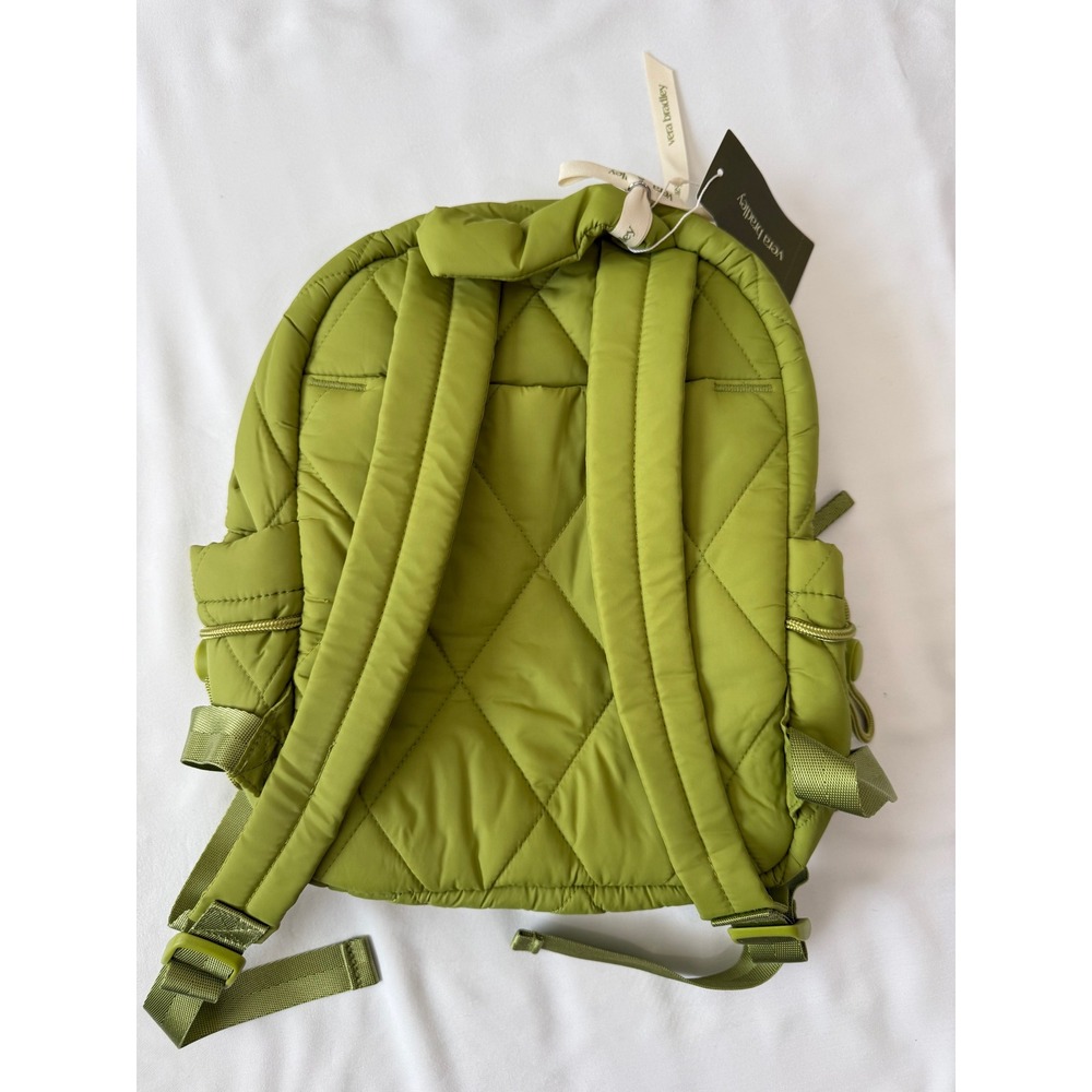Vera Bradley Small Banbury Backpack Spinach Green Quilted Puffer 50515-21354 NEW - Picture 5 of 6